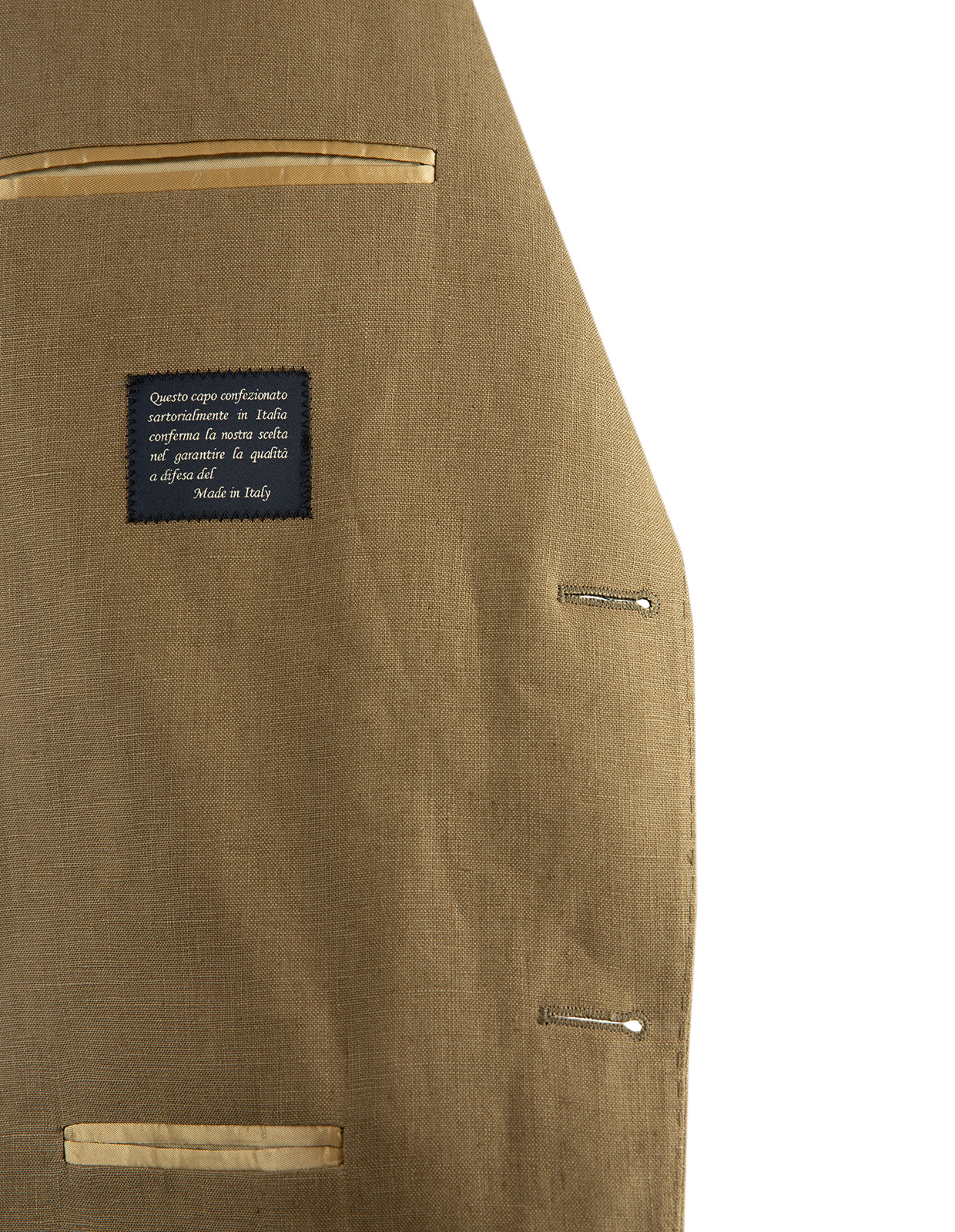 Sartorial Jacket Linne Mörkbeige