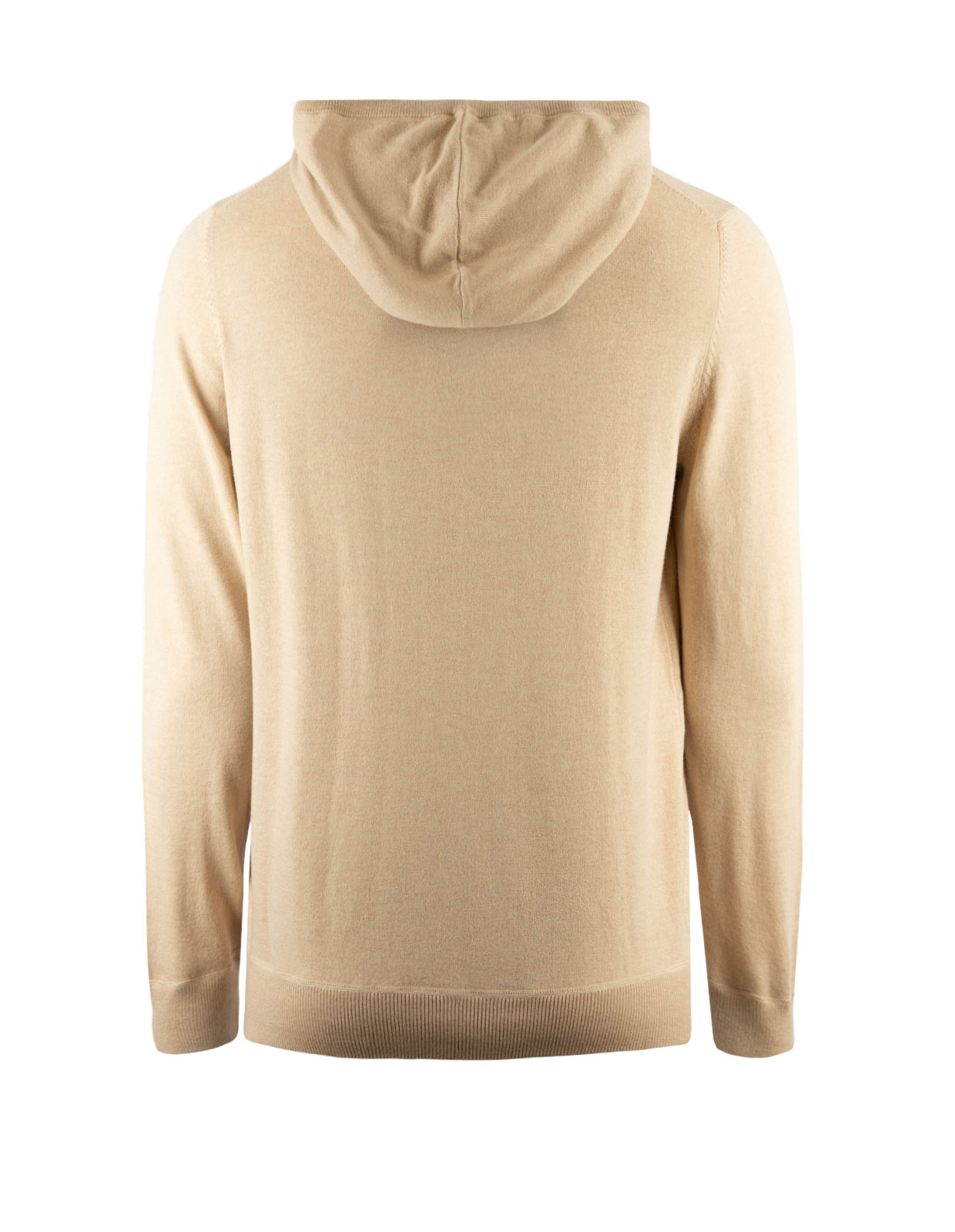 Gatsby Hoodie Merinoull Bomull Ljusbeige