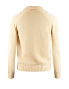 Sartorial Open Polo Långärmad Twisted Cotton Benvit