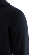 Sartorial Open Polo Långärmad Twisted Cotton Navy