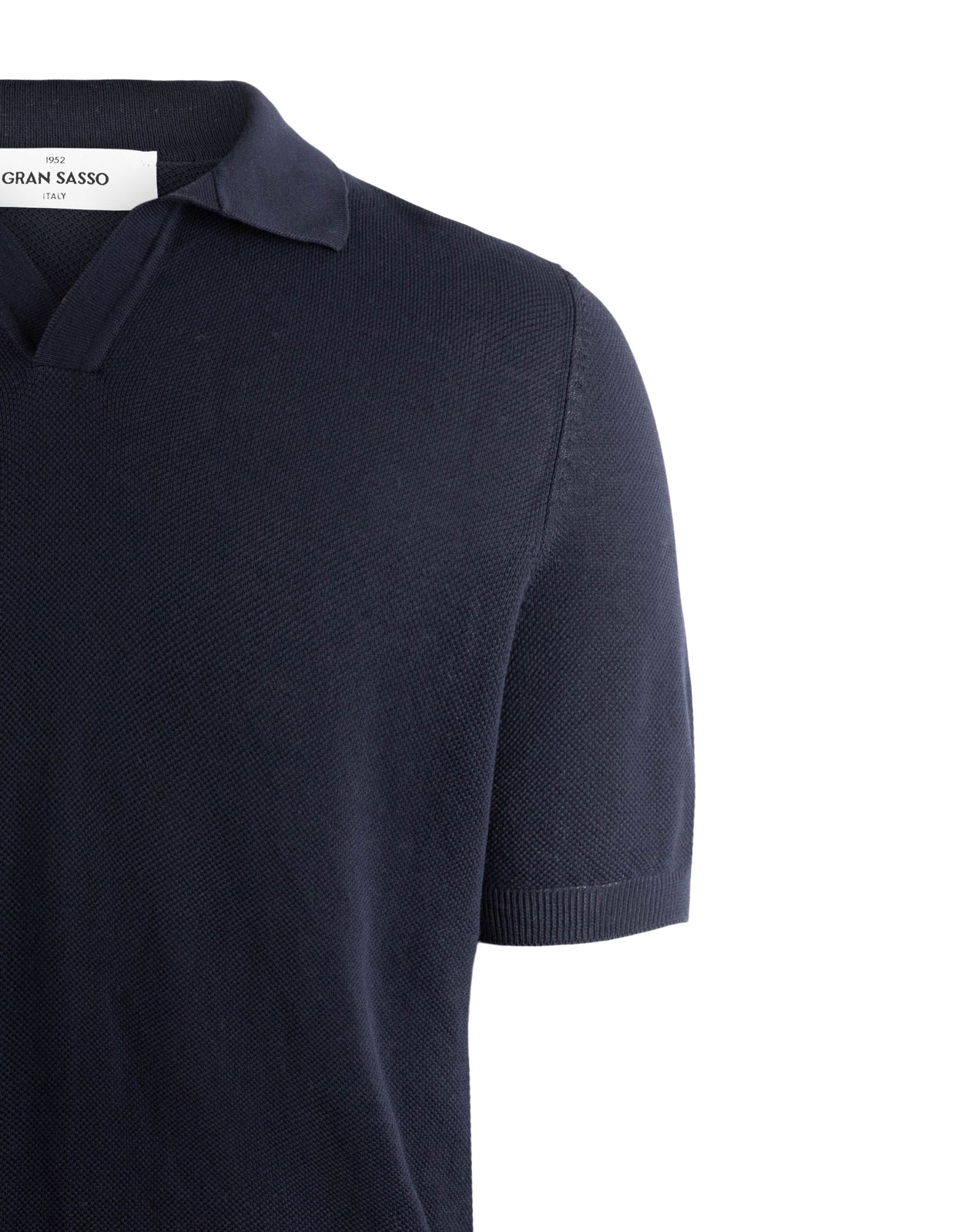 Open Polo Bomullspiké Navy