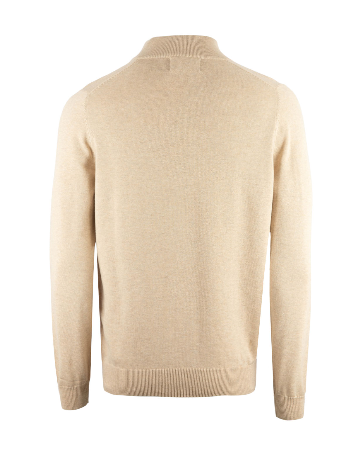 Selhurst Half Zip Bomull/Cashmere Ljusbeige
