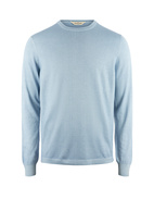Crew Neck Summer Cashmere Ljusblå