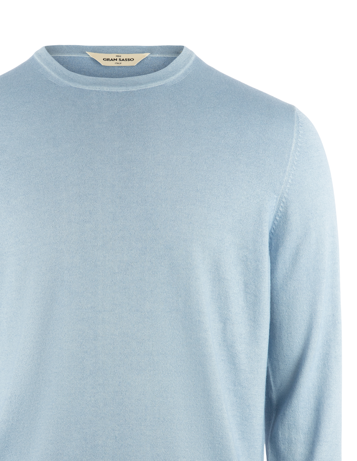 Crew Neck Summer Cashmere Ljusblå