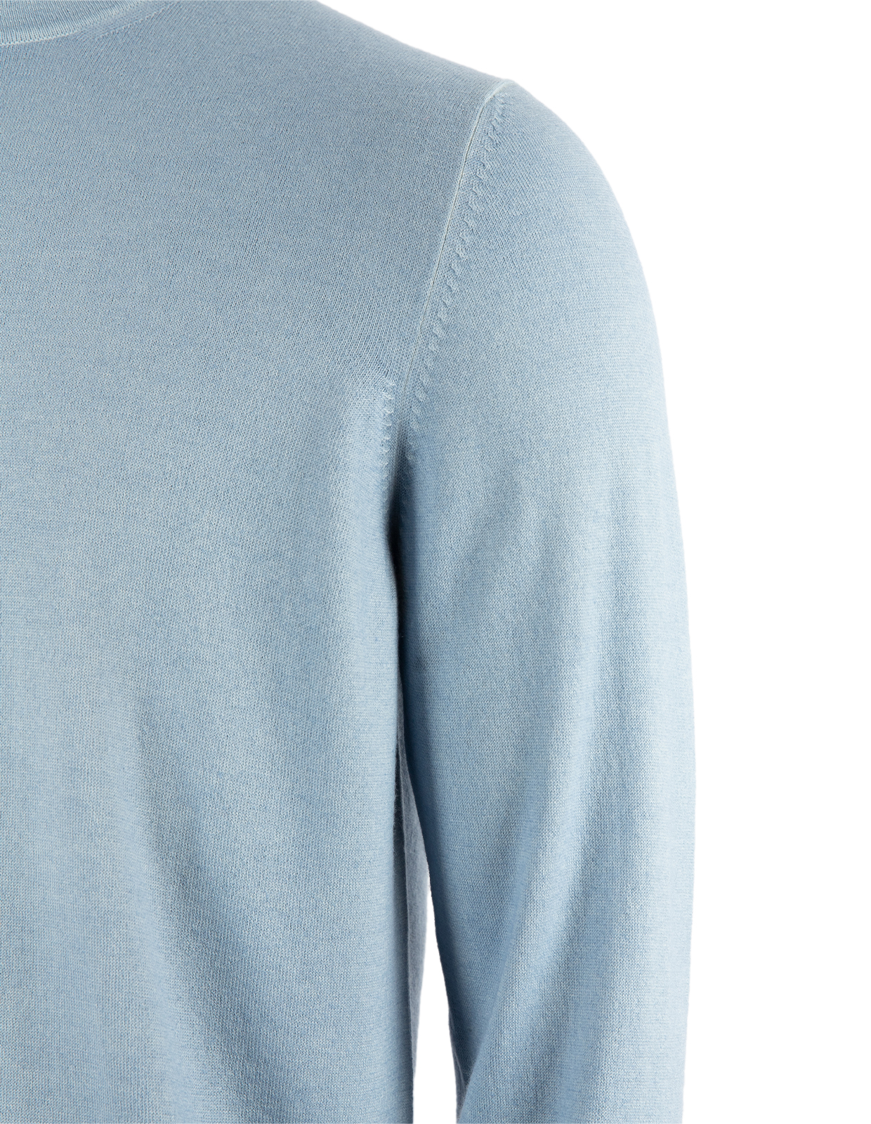 Crew Neck Summer Cashmere Ljusblå