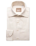 Sartorial Shirt Slub Cotton Beige