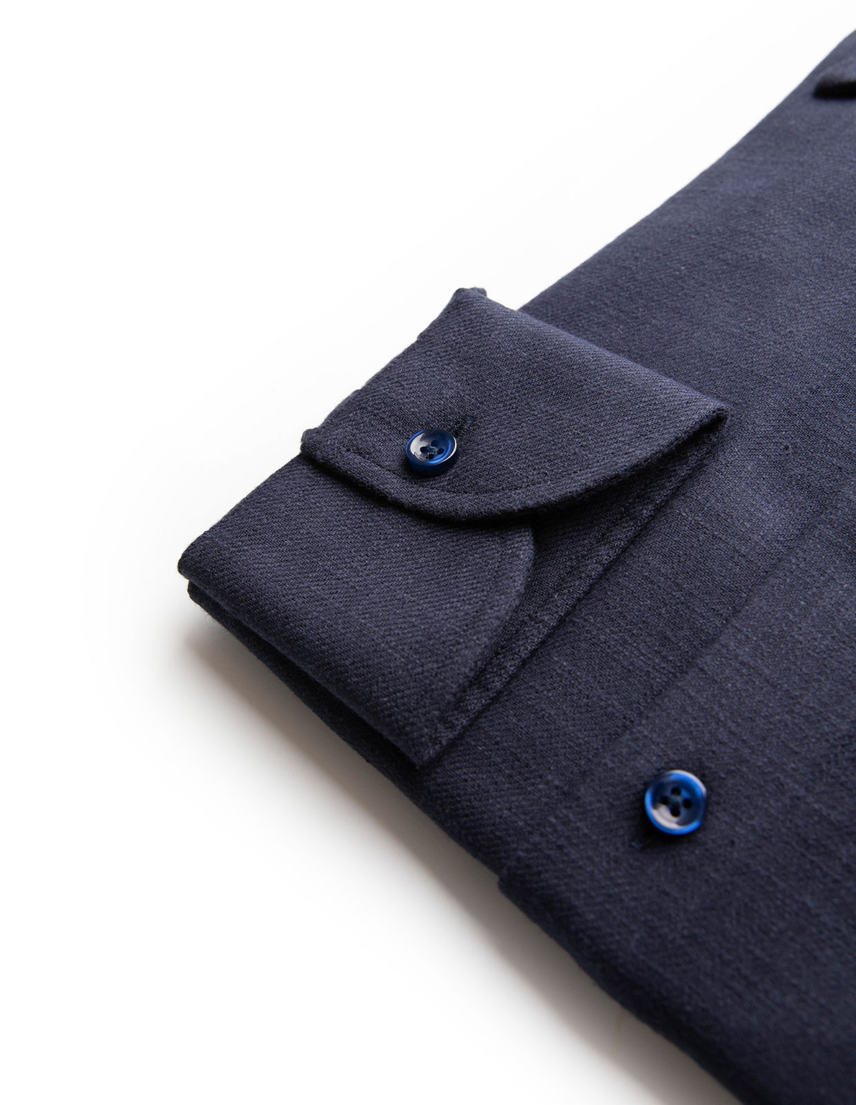 Sartorial Shirt Slub Cotton Navy 40