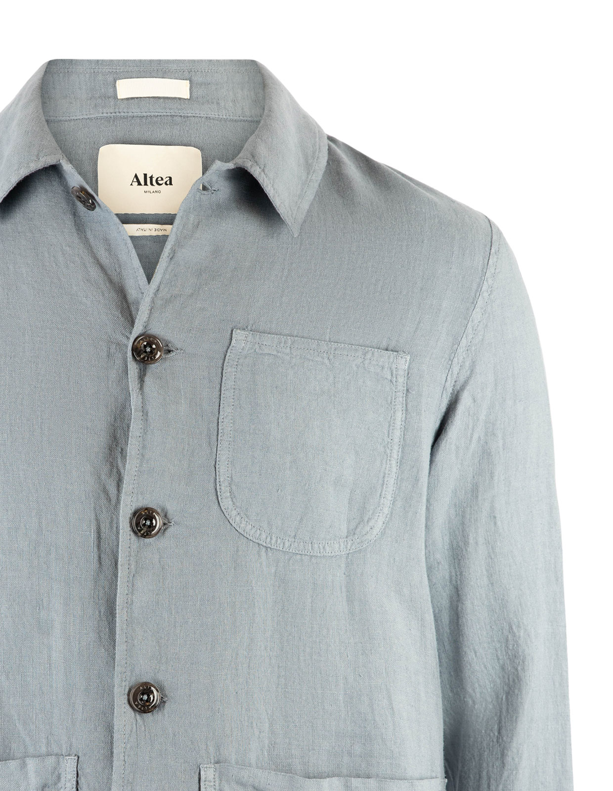 Constantin Overshirt Linne Blå