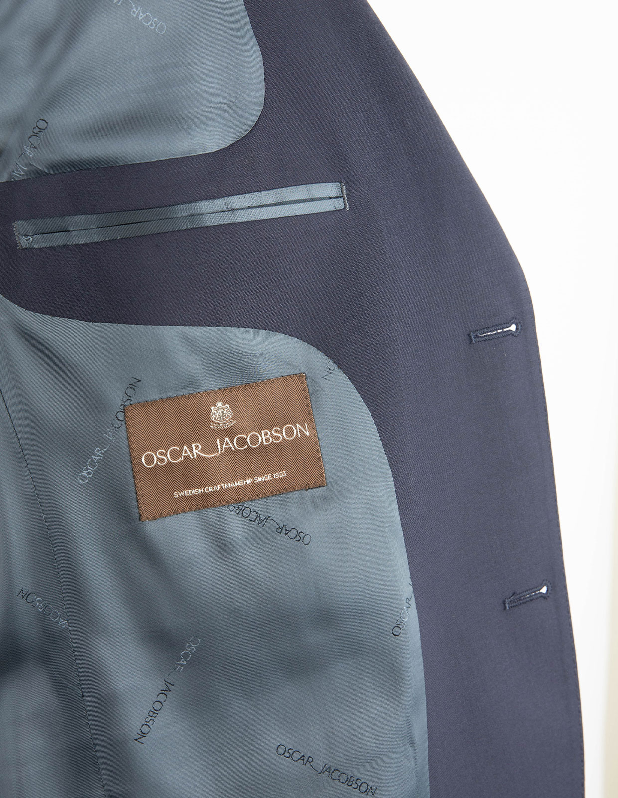 Ego Kavaj Slim Fit Mellanblå 48