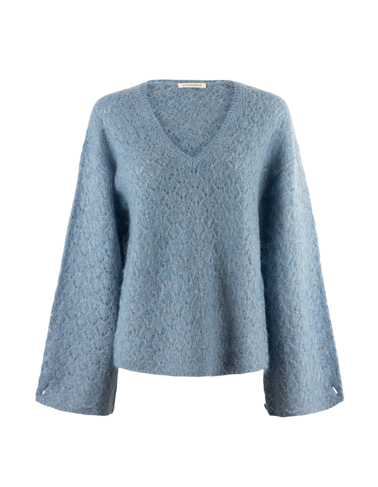 Cimone V-Neck Tröja Mohair Blå