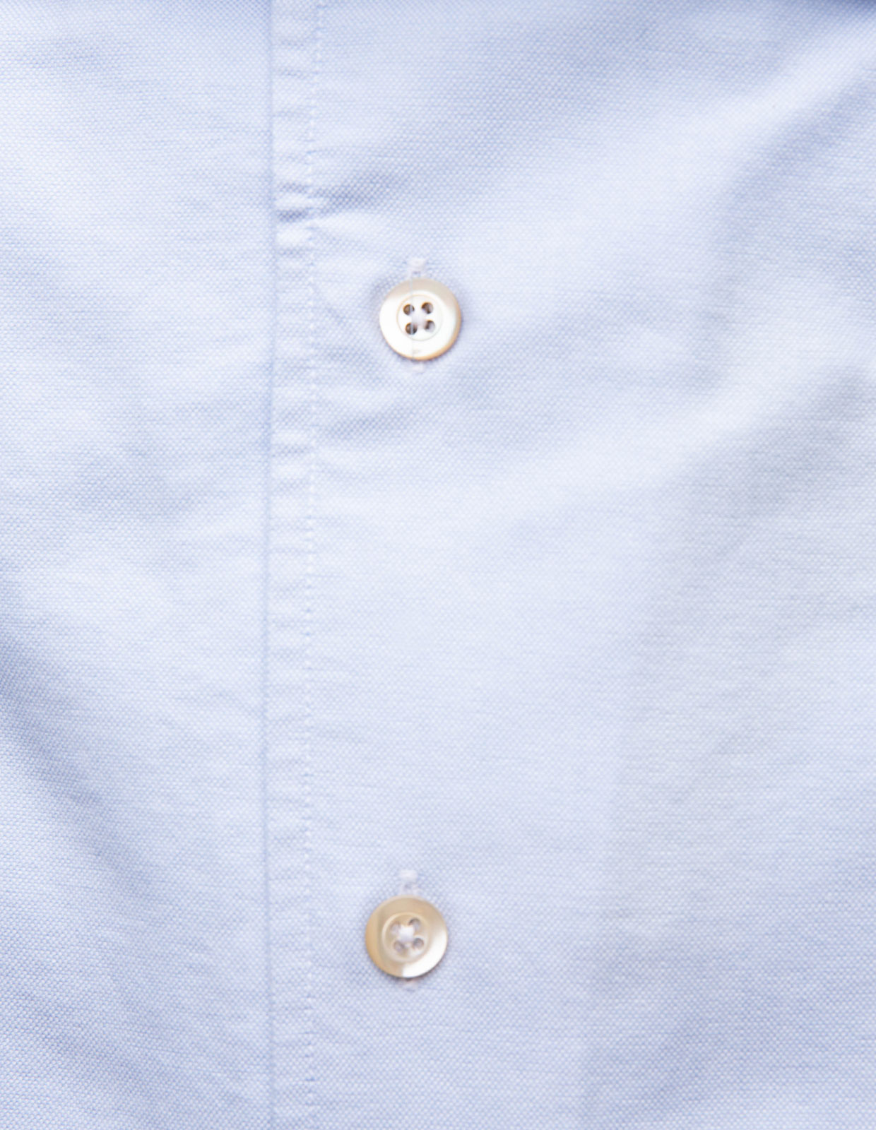 Casual Fit Skjorta Helskuren Krage Oxford Bomull Ljusblå 39