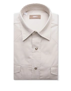 Westernskjorta Bomull Ljusbeige S