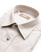 Westernskjorta Bomull Ljusbeige S