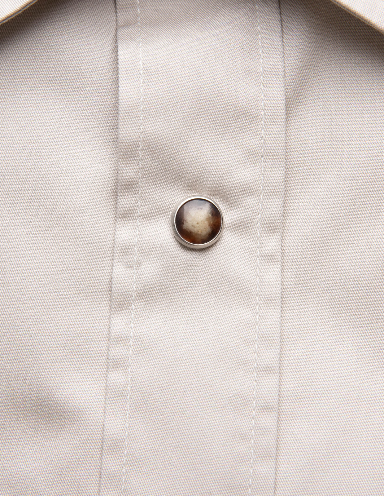 Westernskjorta Bomull Ljusbeige S