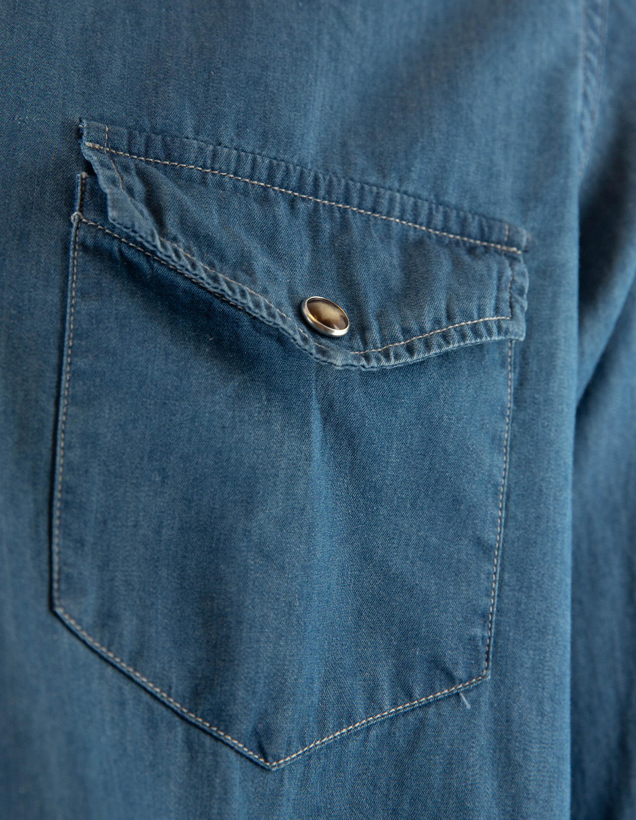 Jeansskjorta Western Blå S