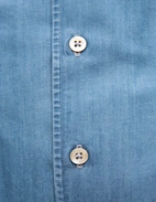 Casual Fit Jeansskjorta Helskuren Krage Denim Blå 45