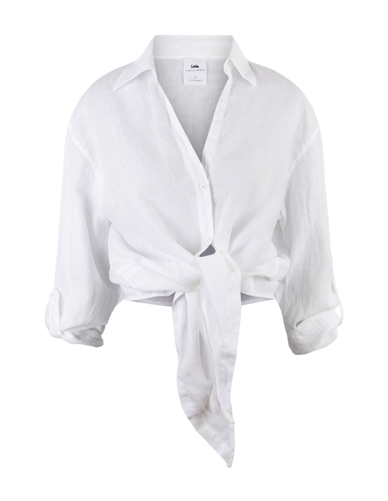 Pia Skjorta Linne Vit