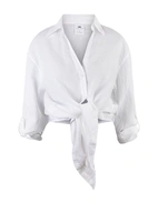 Pia Skjorta Linne Vit