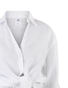 Pia Skjorta Linne Vit