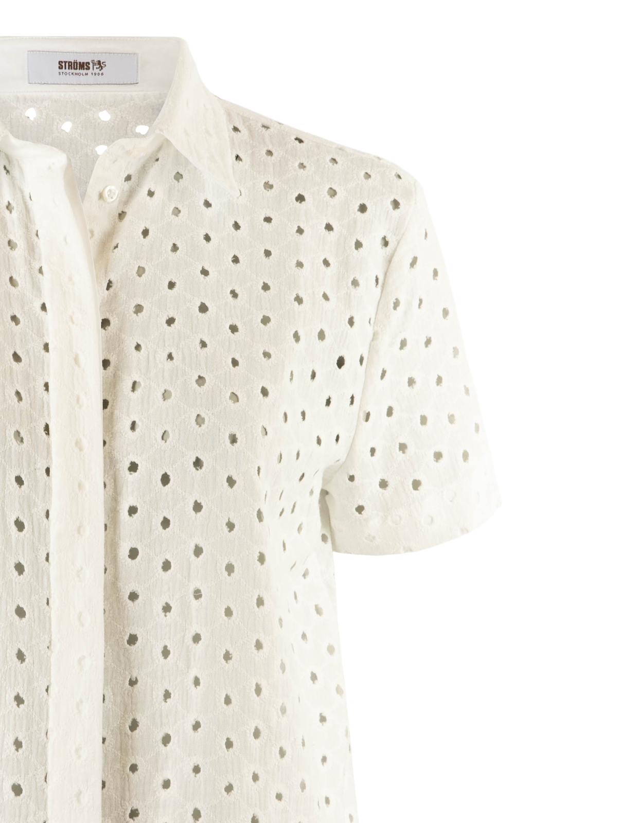 Maria Blus Broderie Anglaise Vit 42