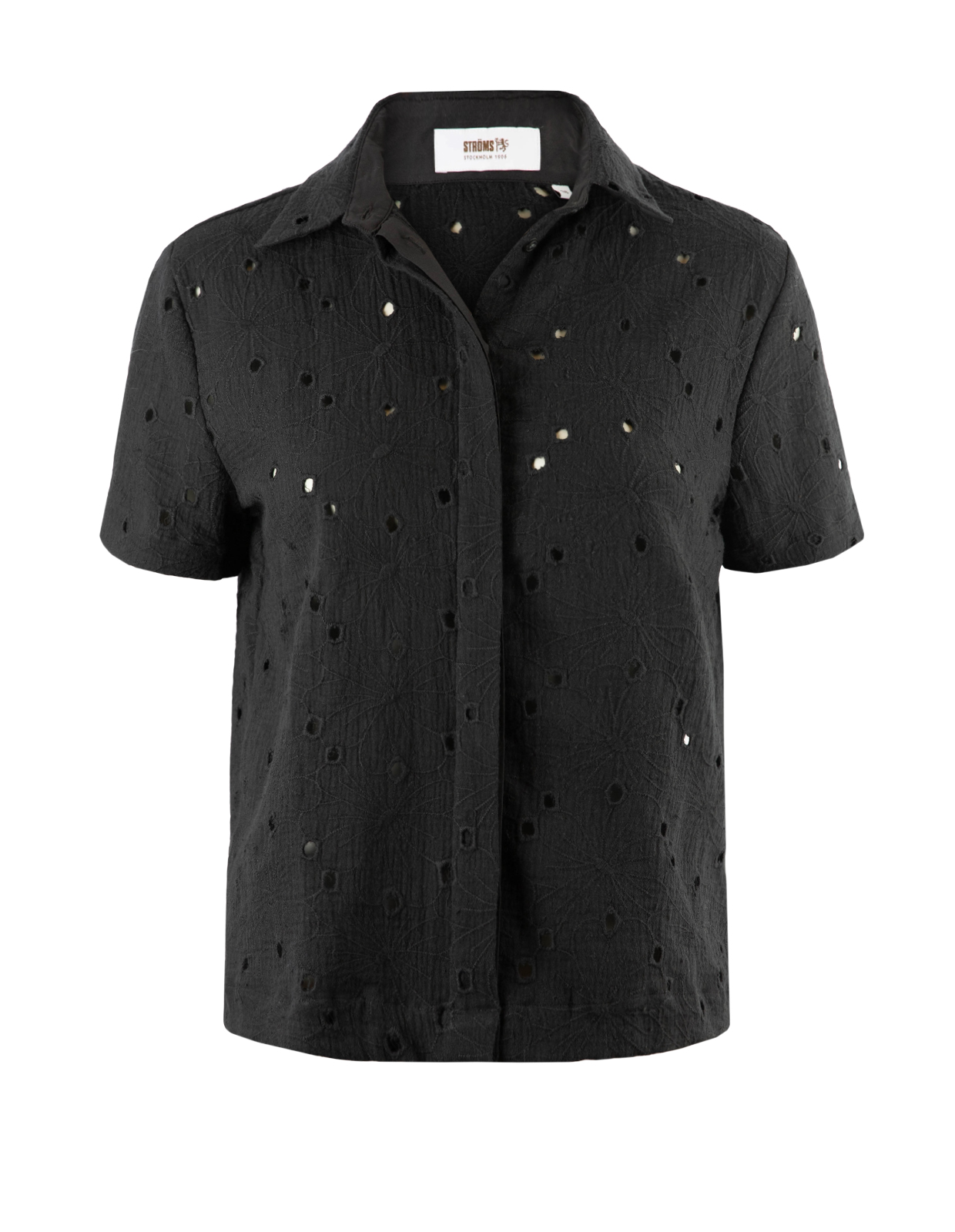 Maria Blus Broderie Anglaise Svart
