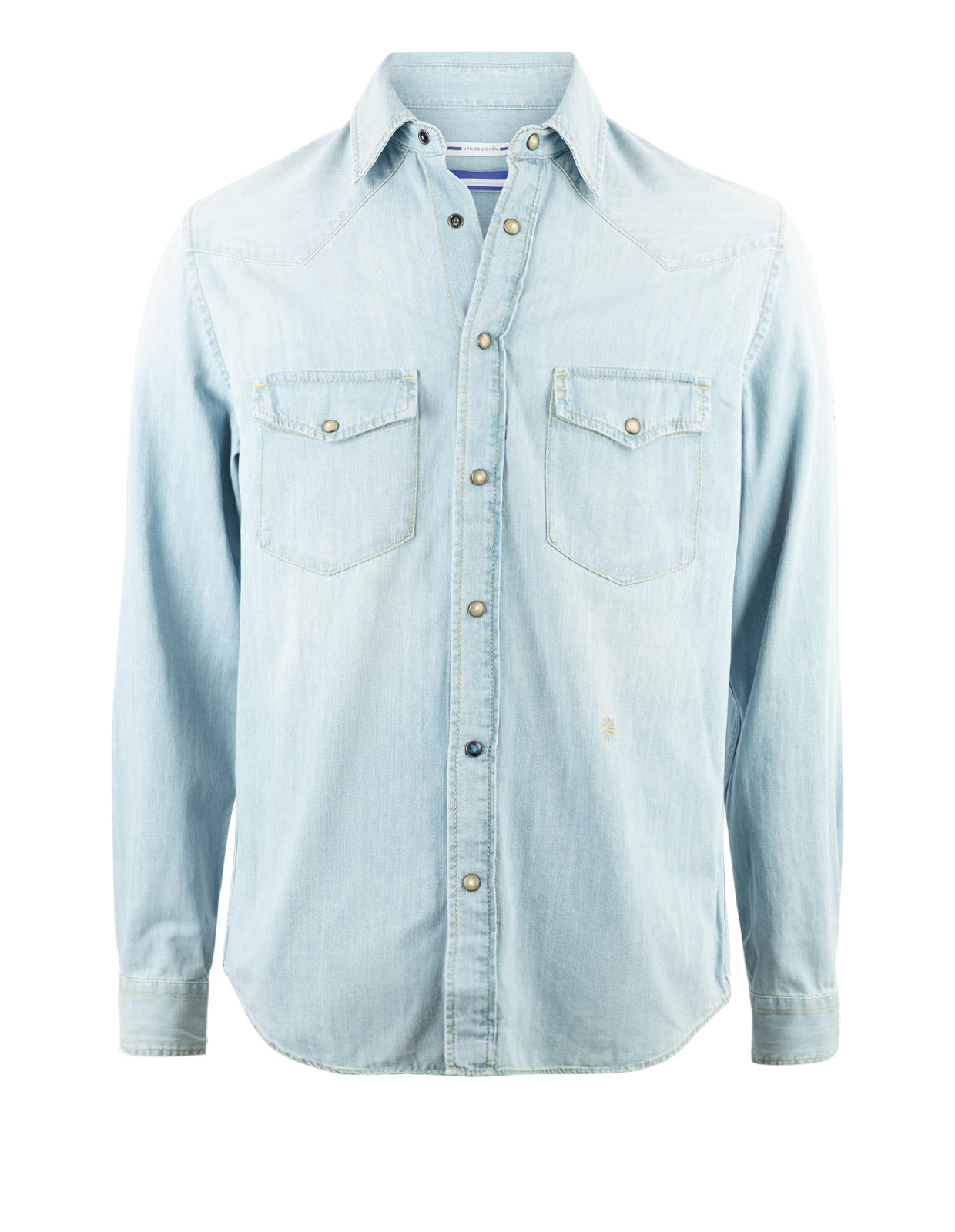 Skjorta Western Denim Ljusblå