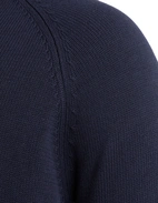 Sartorial Open Polo Twisted Cotton Navy