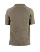 Sartorial Open Polo Twisted Cotton Mossgrön M