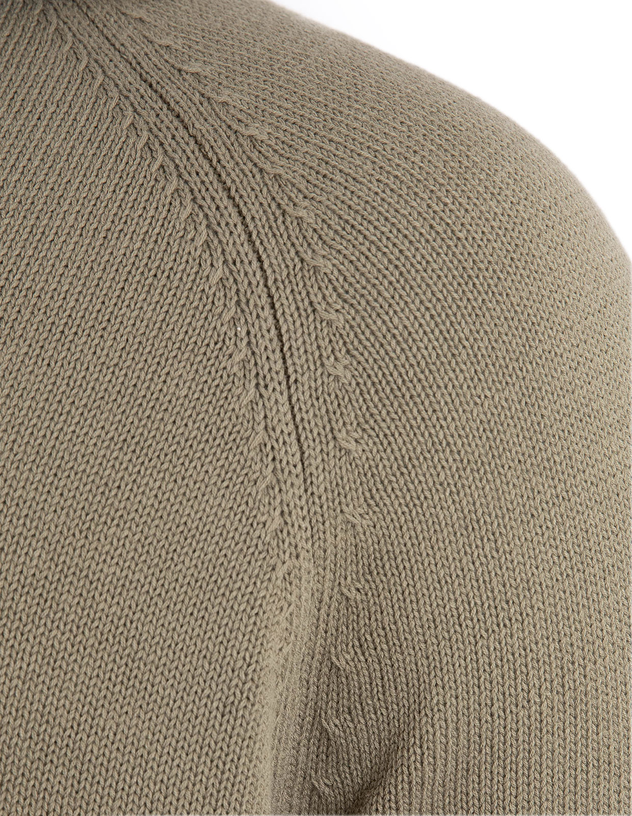 Sartorial Open Polo Twisted Cotton Mossgrön S