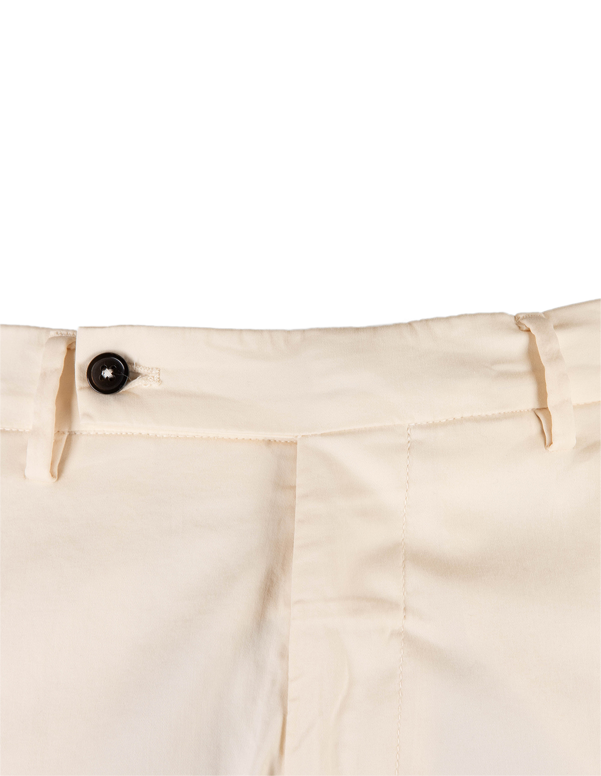 Chinos Ströms Bomull Siden Stretch Benvit