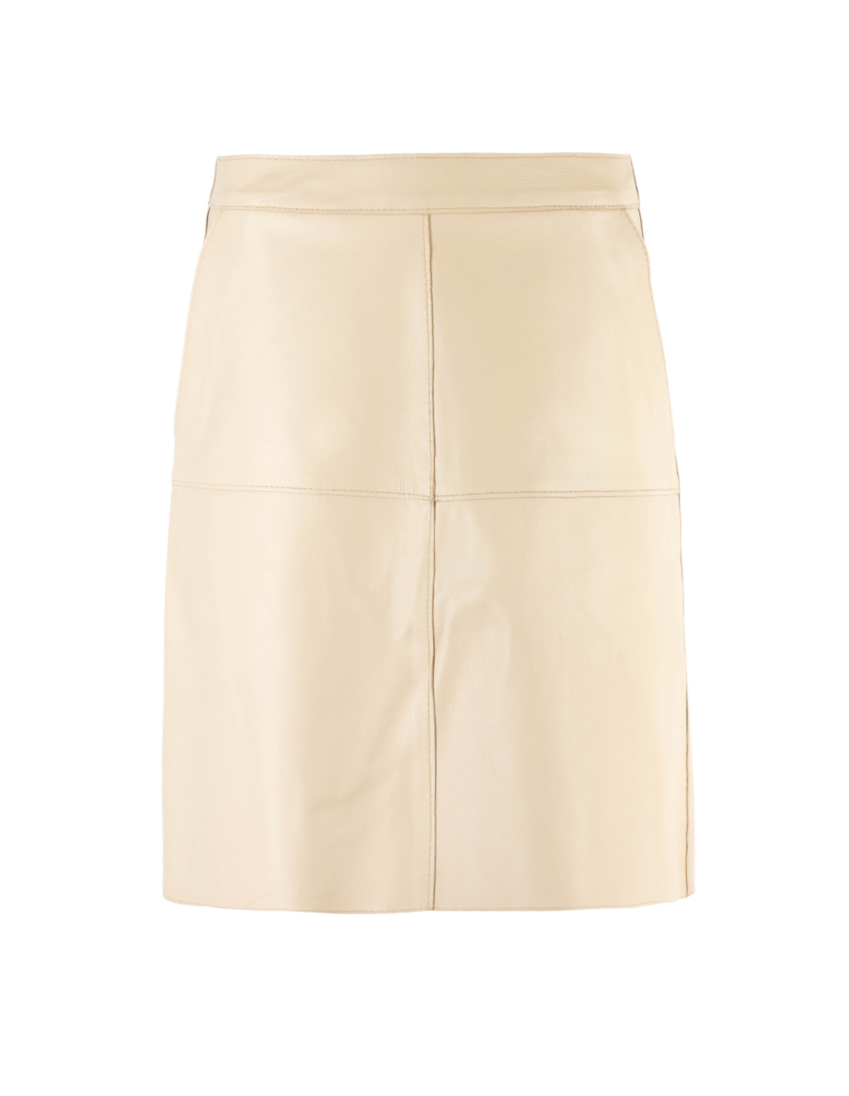 Elsie Kjol Lammskinn Ljusbeige