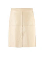 Elsie Kjol Lammskinn Ljusbeige
