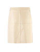 Elsie Kjol Lammskinn Ljusbeige