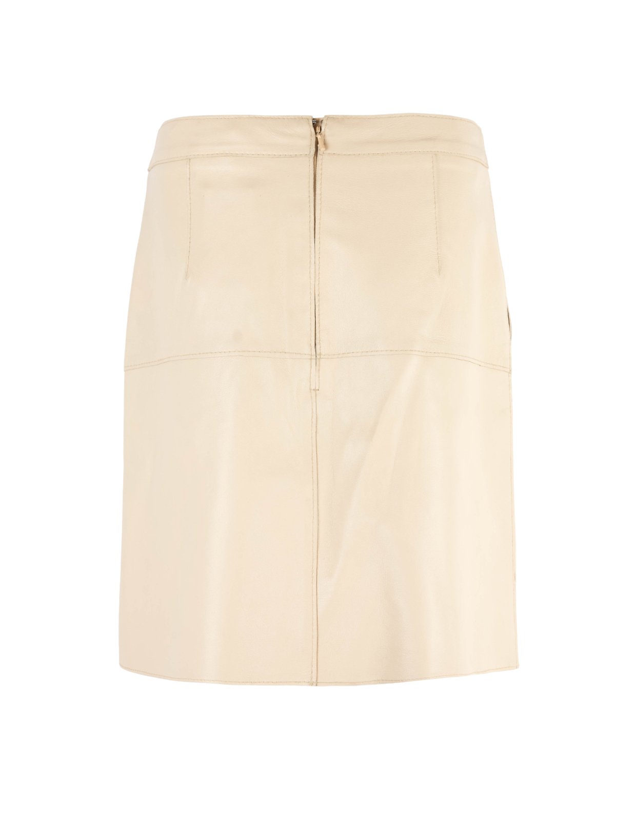 Elsie Kjol Lammskinn Ljusbeige