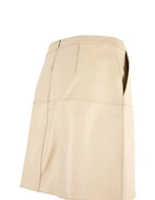 Elsie Kjol Lammskinn Ljusbeige