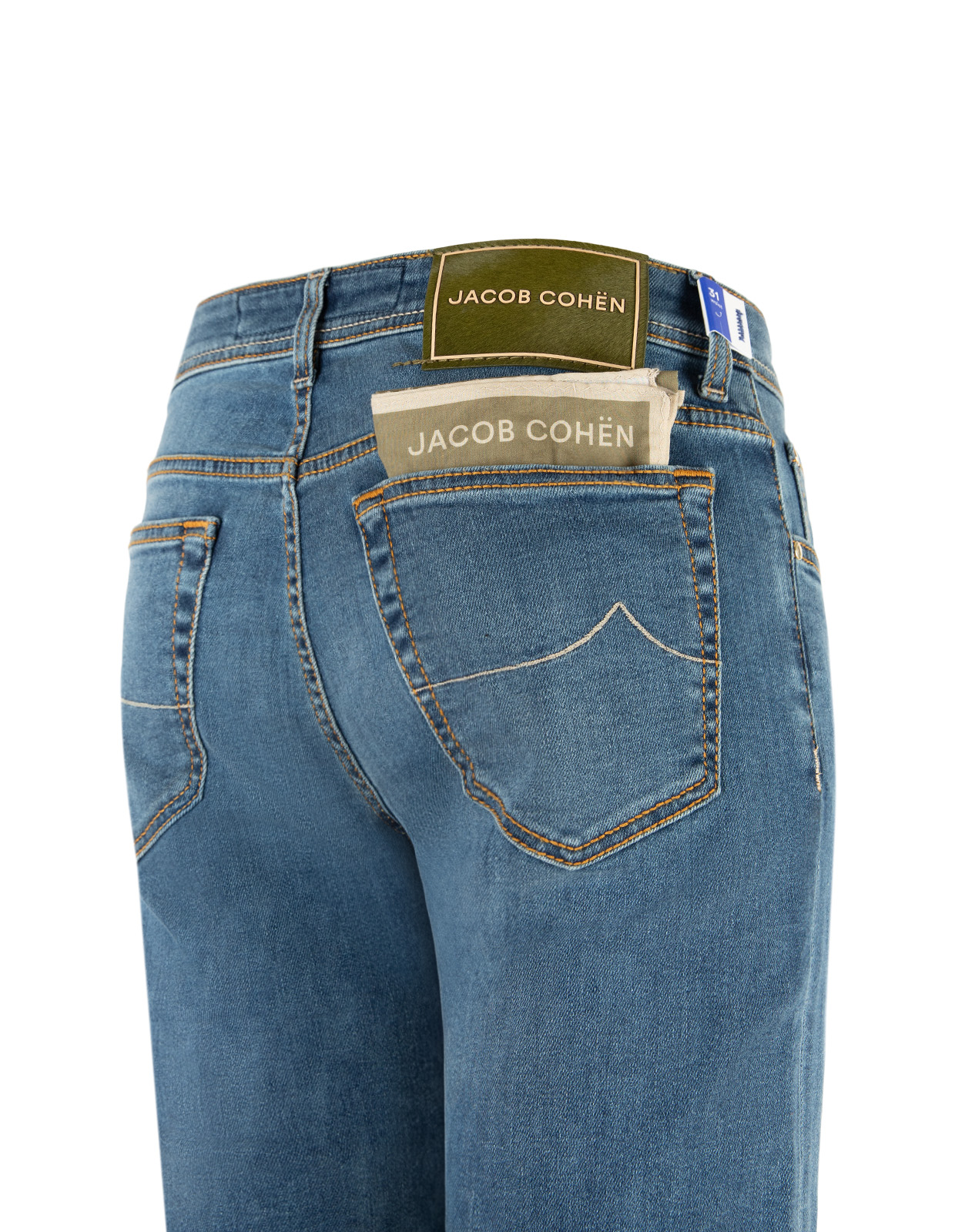 Bard Stretch Denim Mellanblå