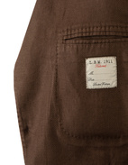 Jack Regular Kavaj Linne Fiskbensmönster Brun 52