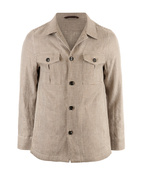 Maverick Overshirt Glencheck Linne Beige