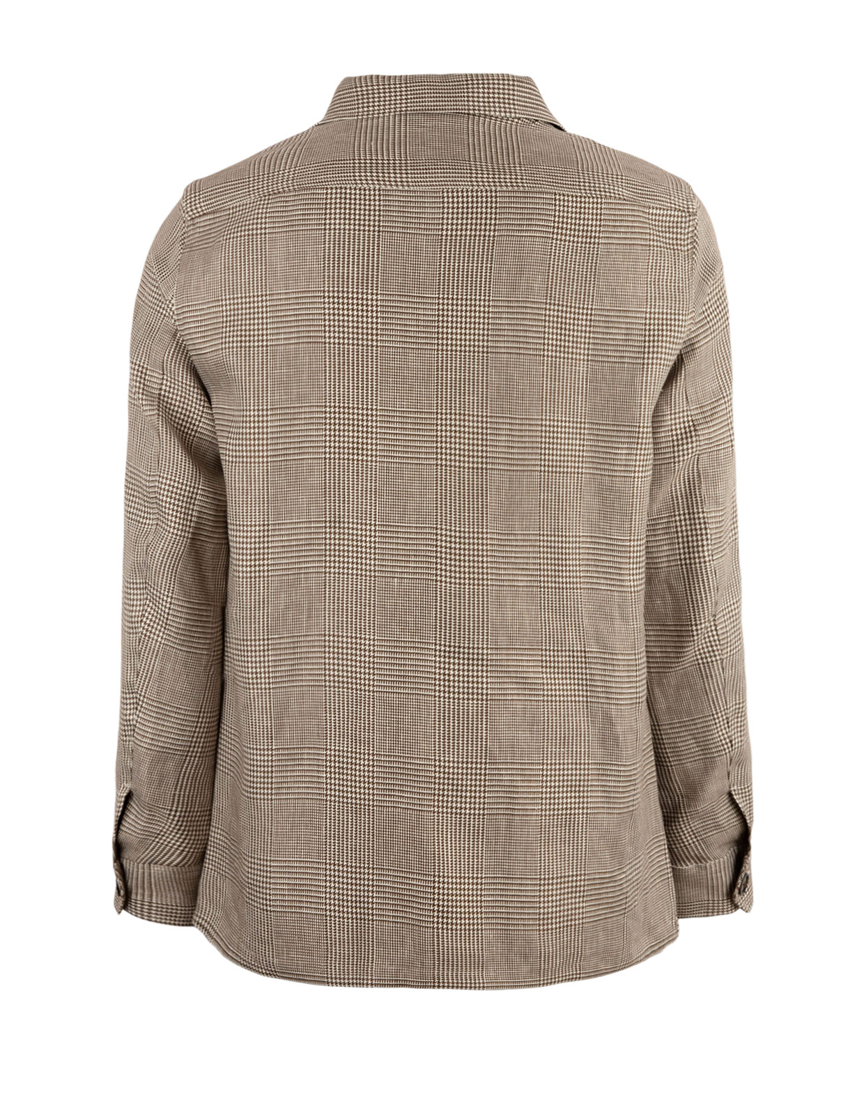 Maverick Overshirt Glencheck Linne Beige