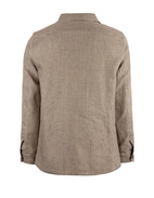 Maverick Overshirt Glencheck Linne Beige