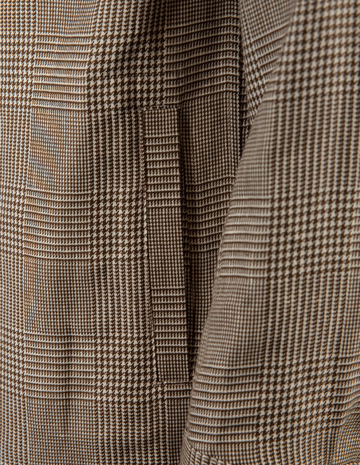 Maverick Overshirt Glencheck Linne Beige