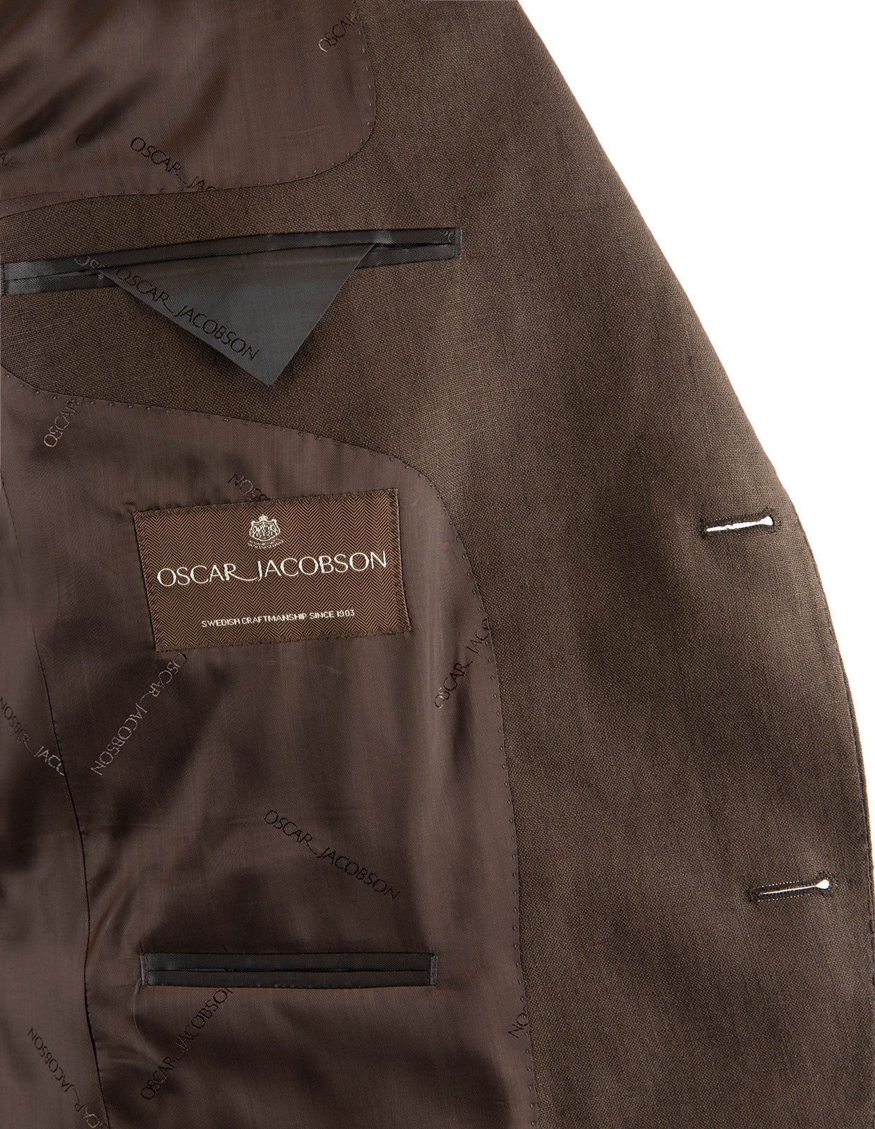 Fogerty Kavaj Linne Mörkbrun 56