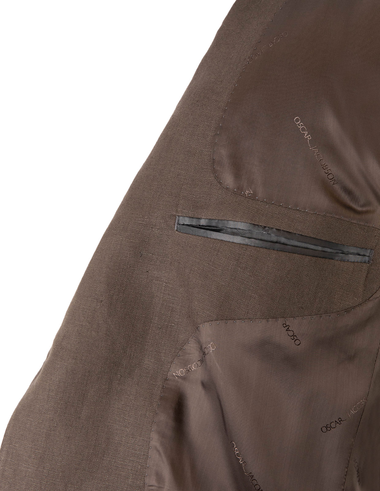 Fogerty Kavaj Linne Mörkbrun 56