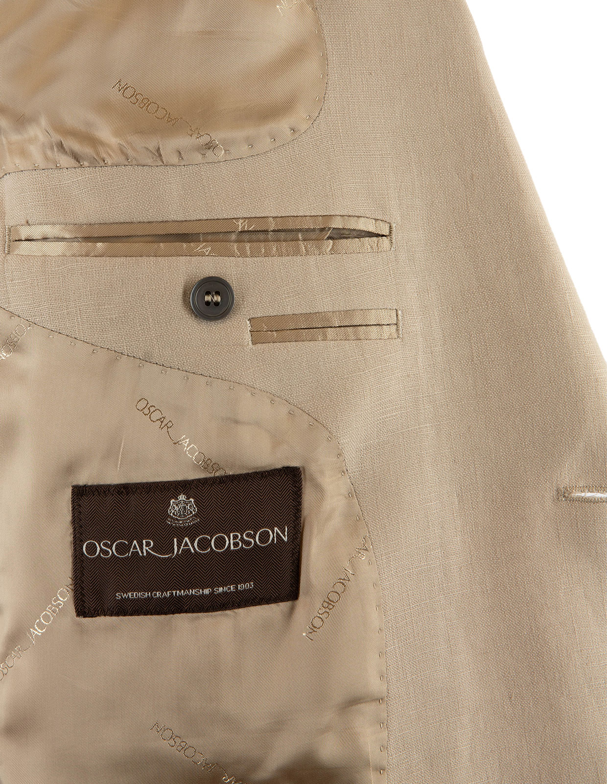 Fogerty Kavaj Linne Beige 56