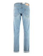 Davide Regular Selvedge Jeans Tvättad Blå 32"