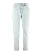 Davide Regular Selvedge Jeans Tvättad Blå 33"