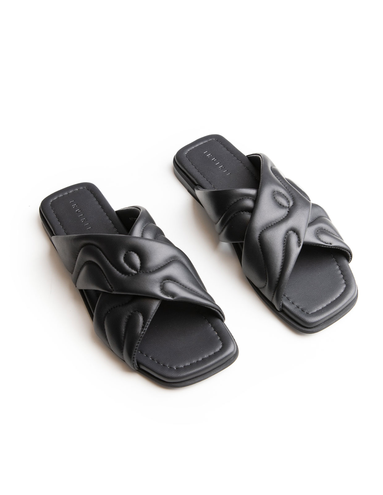 Padded Crossed Slip-In Svart
