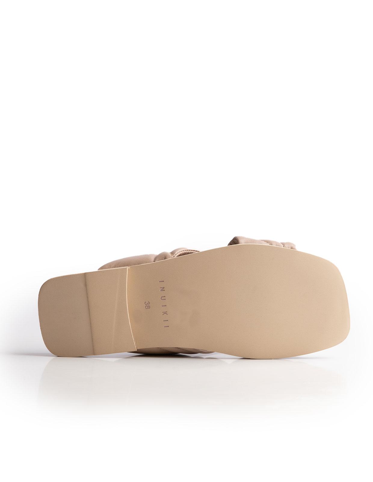 Padded Crossed Slip-In Beige 40