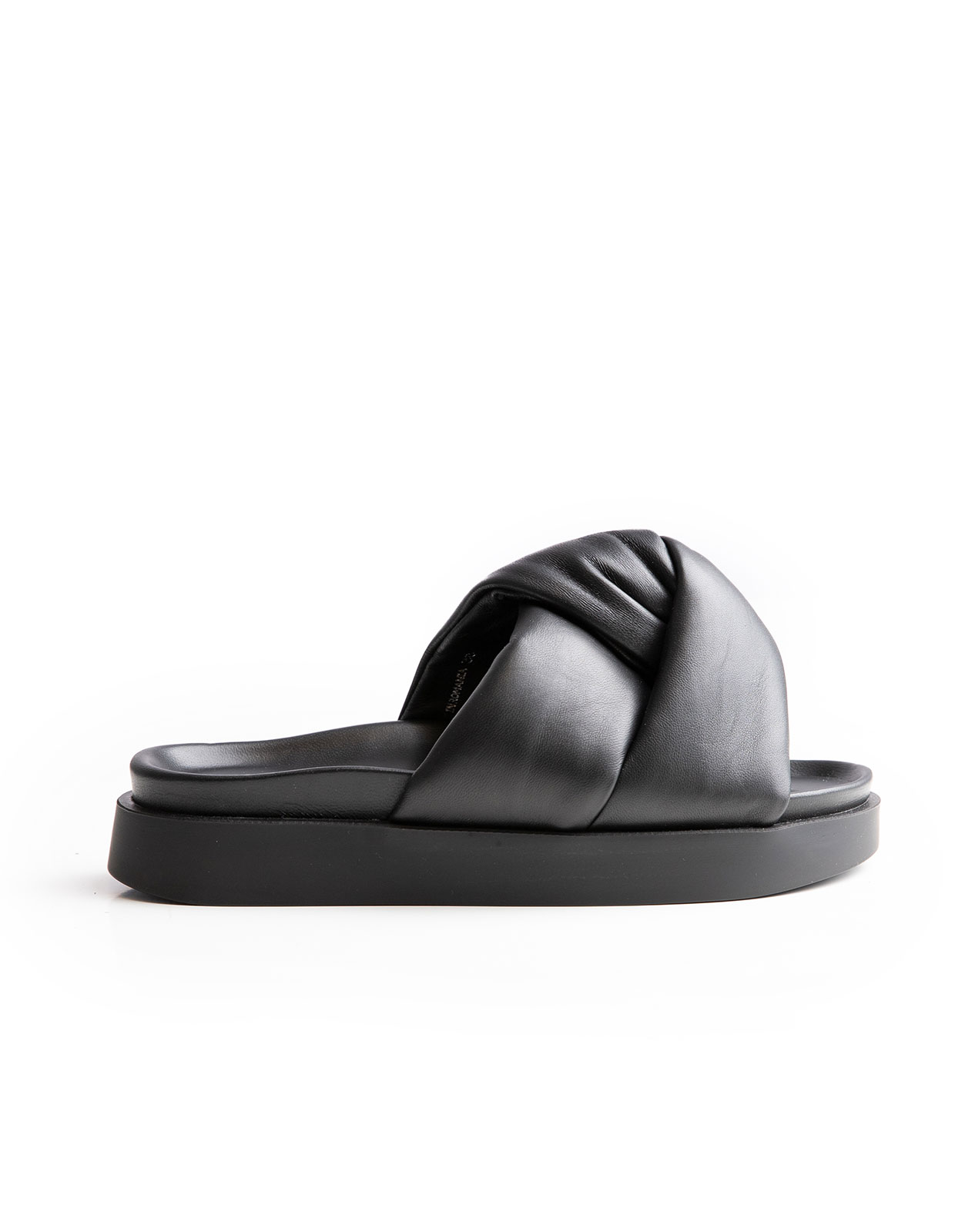 Soft Crossed Slip-In Svart