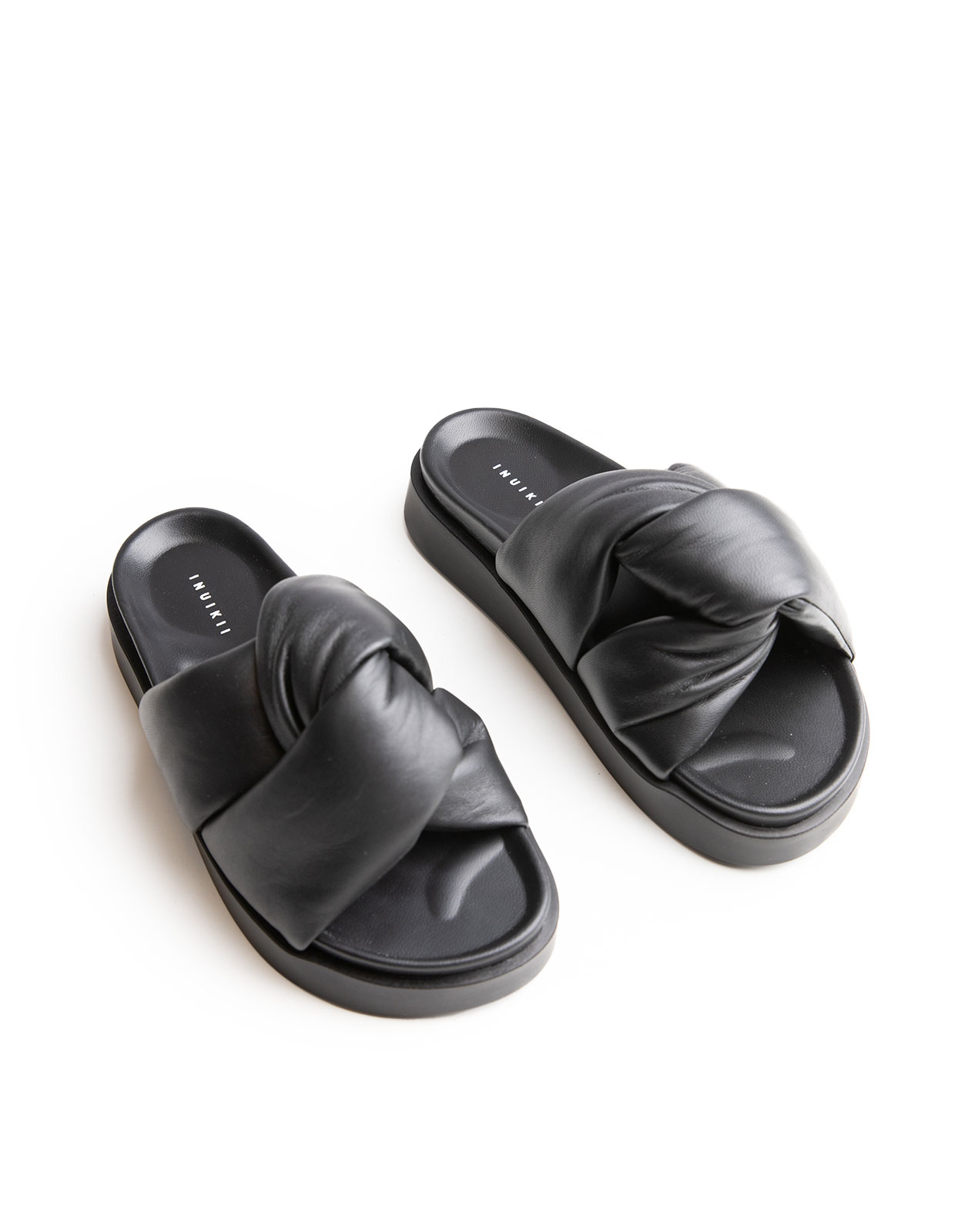 Soft Crossed Slip-In Svart